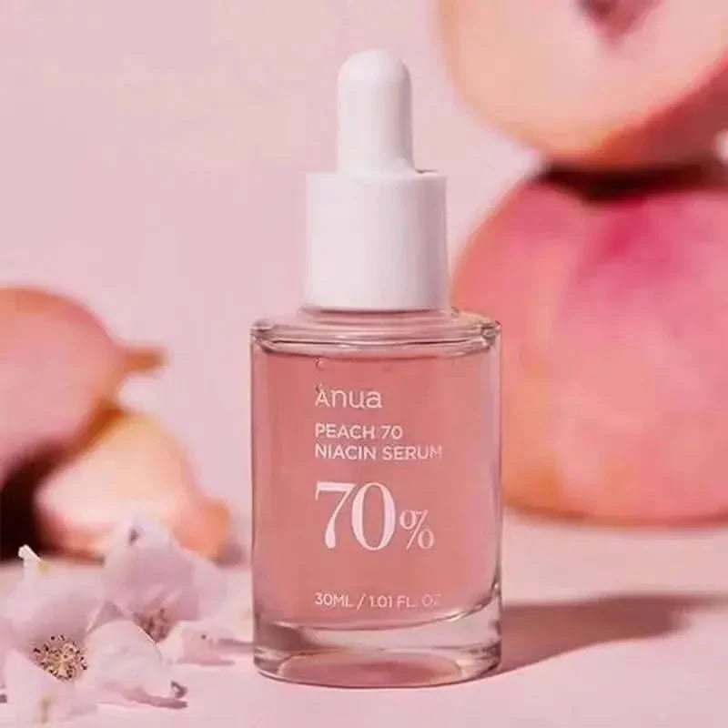 Anua Peach 70 Niacinamide Serum 30ml, Moisturizing Facial Serum, Daily Cleansing Beauty, Korean Skincare Jay Cosmetic
