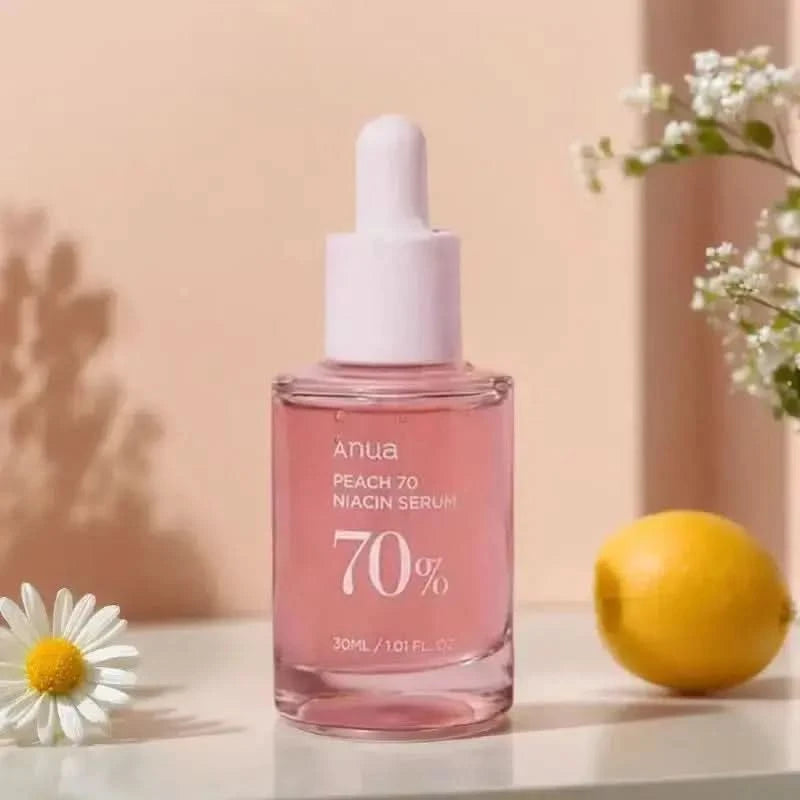 Anua Peach 70 Niacinamide Serum 30ml, Moisturizing Facial Serum, Daily Cleansing Beauty, Korean Skincare Jay Cosmetic