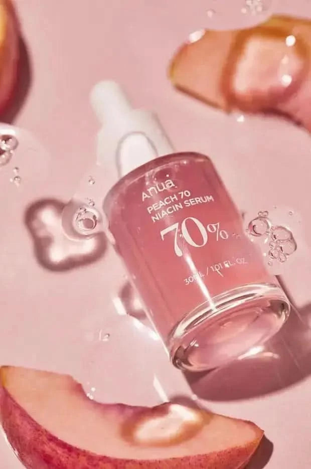 Anua Peach 70 Niacinamide Serum 30ml, Moisturizing Facial Serum, Daily Cleansing Beauty, Korean Skincare Jay Cosmetic