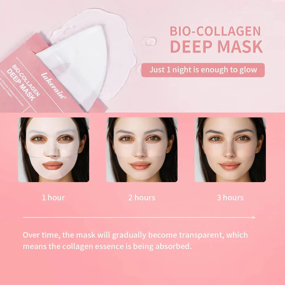Bio-colagène véritable masque profond supplément collagène hydratant nuit masque hydrogel amélioration de l'élasticité minimisant les pores raffermissant Jay Cosmetic