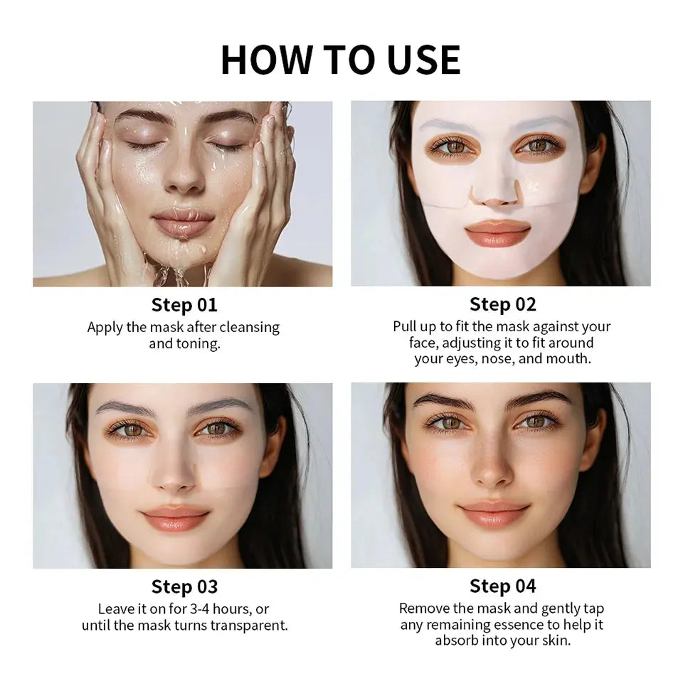 Bio-colagène véritable masque profond supplément collagène hydratant nuit masque hydrogel amélioration de l'élasticité minimisant les pores raffermissant Jay Cosmetic