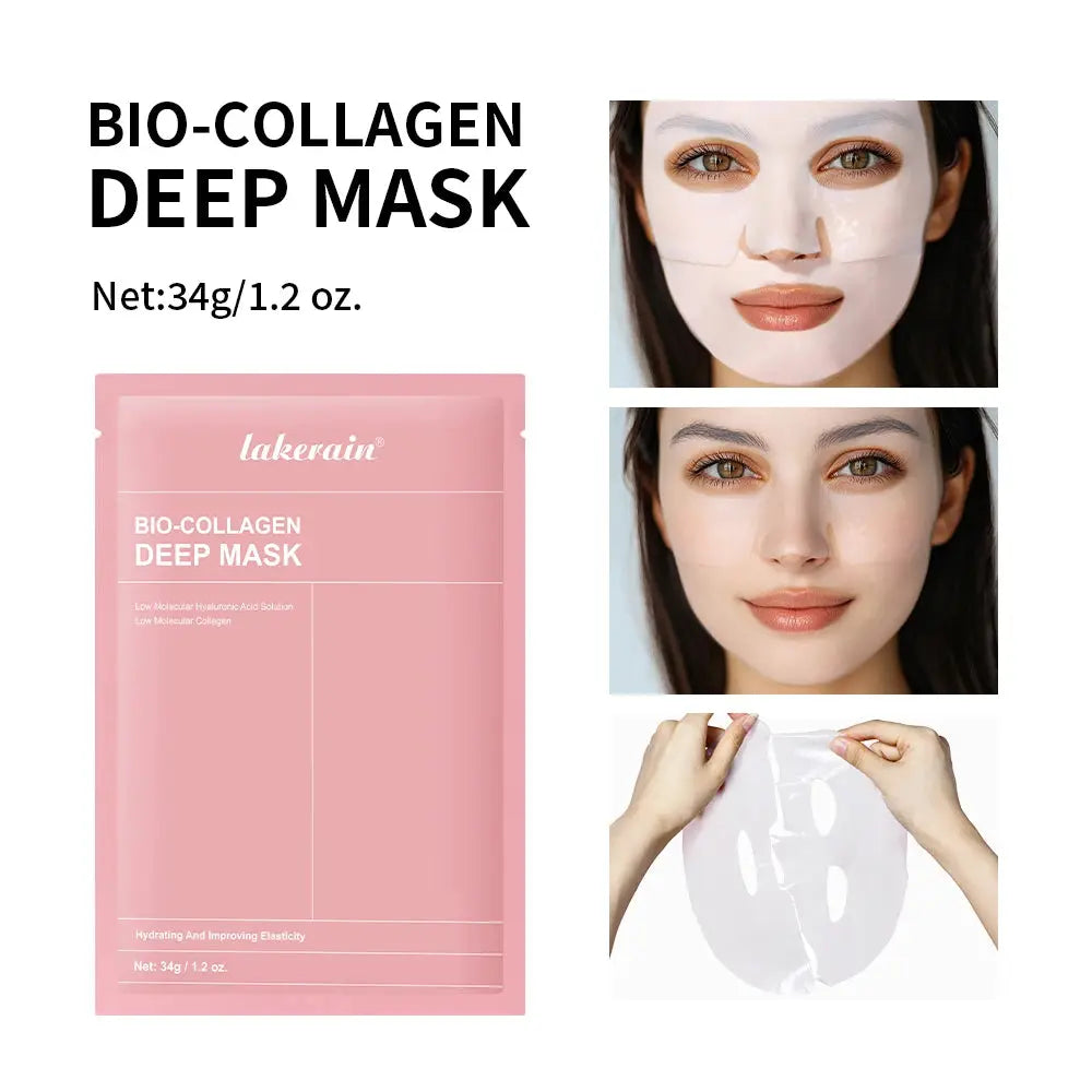 Bio-colagène véritable masque profond supplément collagène hydratant nuit masque hydrogel amélioration de l'élasticité minimisant les pores raffermissant Jay Cosmetic