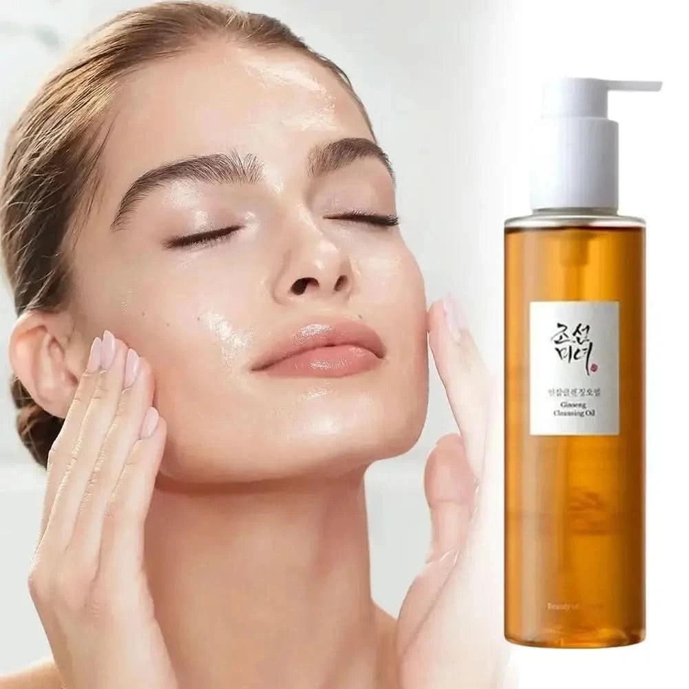 Ginseng Cleansing Oil Korea Beauty Ginseng Facial Cleanser Mousse Moisturizing Brightening Deep Clean Oil Control Face Wash Jay Cosmetic