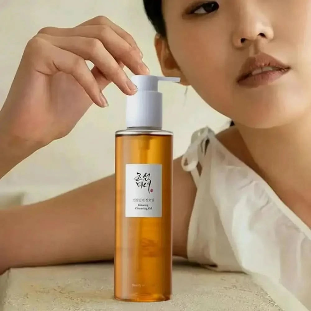 Ginseng Cleansing Oil Korea Beauty Ginseng Facial Cleanser Mousse Moisturizing Brightening Deep Clean Oil Control Face Wash Jay Cosmetic