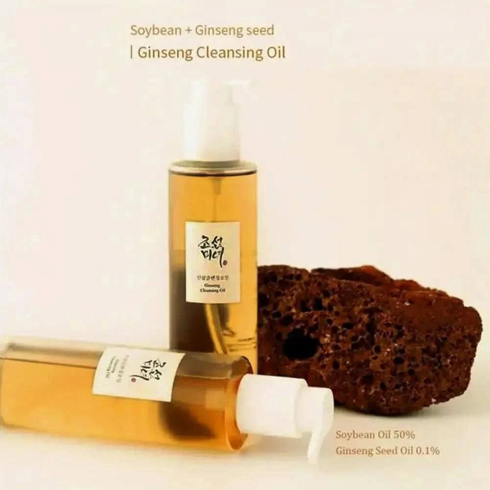 Ginseng Cleansing Oil Korea Beauty Ginseng Facial Cleanser Mousse Moisturizing Brightening Deep Clean Oil Control Face Wash Jay Cosmetic