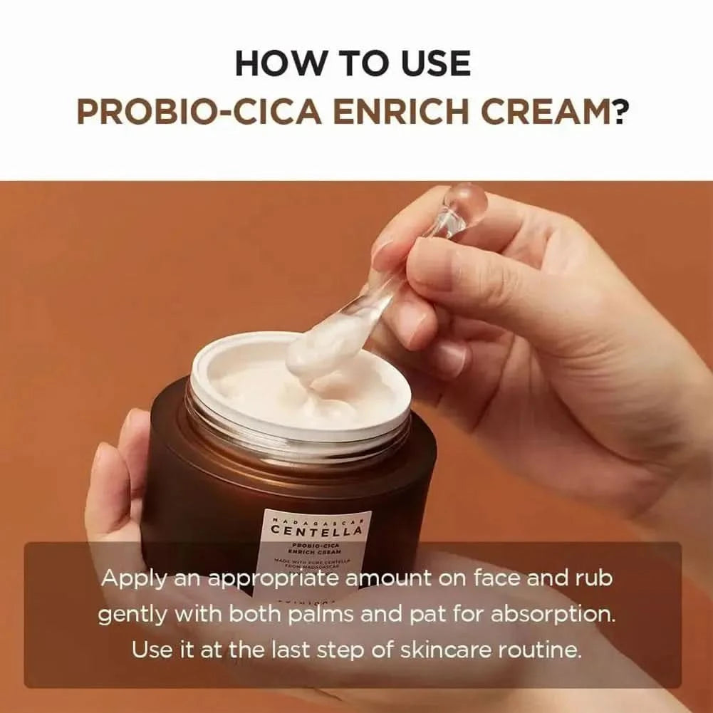 Madagascar Centella Probio-Cica Enrich Cream Crème réparatrice hautement hydratante Jay Cosmetic