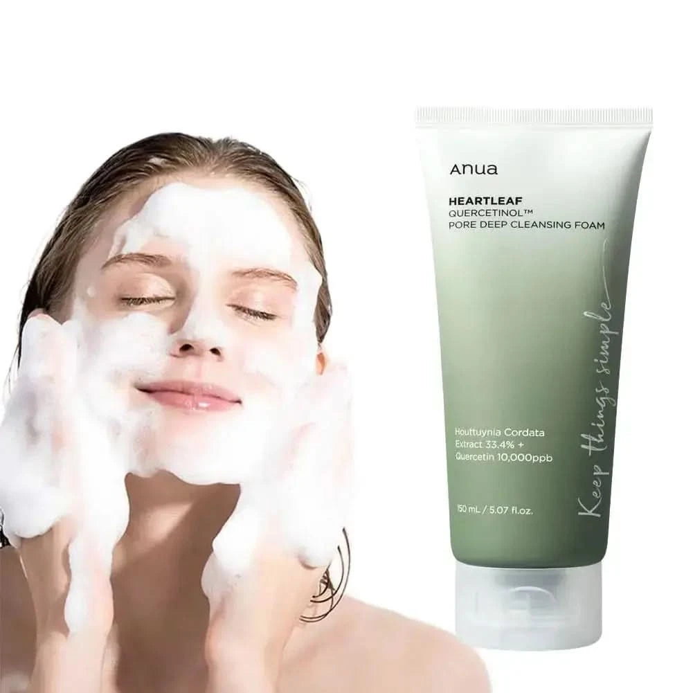Anua Cleanser Heartleaf oil Facial Cleanser Korean Original Form Moisturizing Soothing Skin Care Heartleaf Oil Control Cleanser Jay Cosmetic