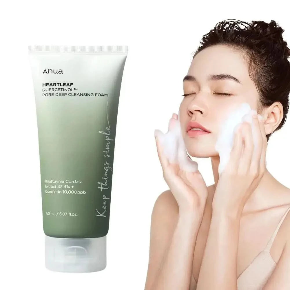 Anua Cleanser Heartleaf oil Facial Cleanser Korean Original Form Moisturizing Soothing Skin Care Heartleaf Oil Control Cleanser Jay Cosmetic