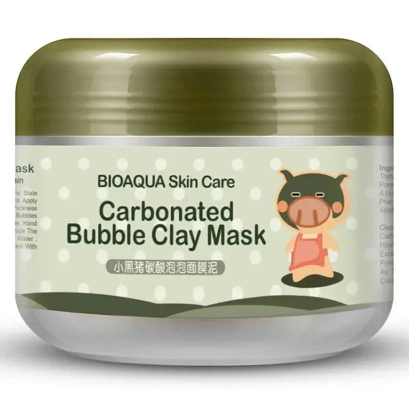 BIOAQUA Bubble Clay Mask Moisturizing Deep Cleansing Oil Control Blackhead Remover Face Mask Facial Mud Masks Skin Care for Face Jay Cosmetic