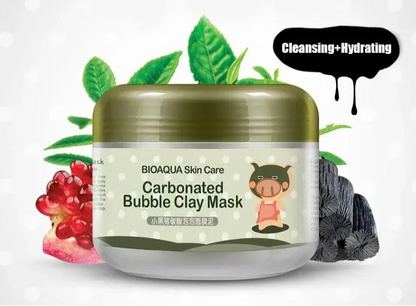 BIOAQUA Bubble Clay Mask Moisturizing Deep Cleansing Oil Control Blackhead Remover Face Mask Facial Mud Masks Skin Care for Face Jay Cosmetic