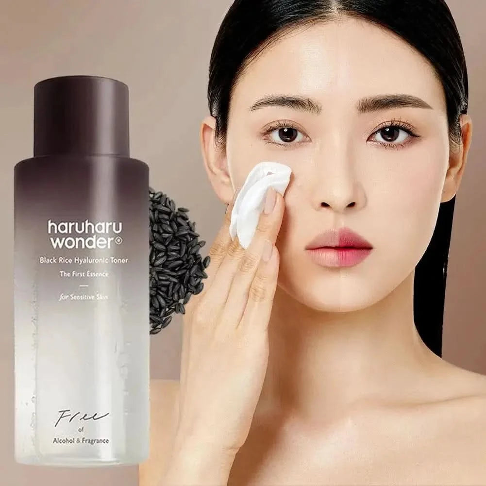 Black Rice Hyaluronic Acid Toner Acne Toner Facial Soothing Face Toner Korean Skincare Products Moisture Makeup Cleaning Oil Jay Cosmetic