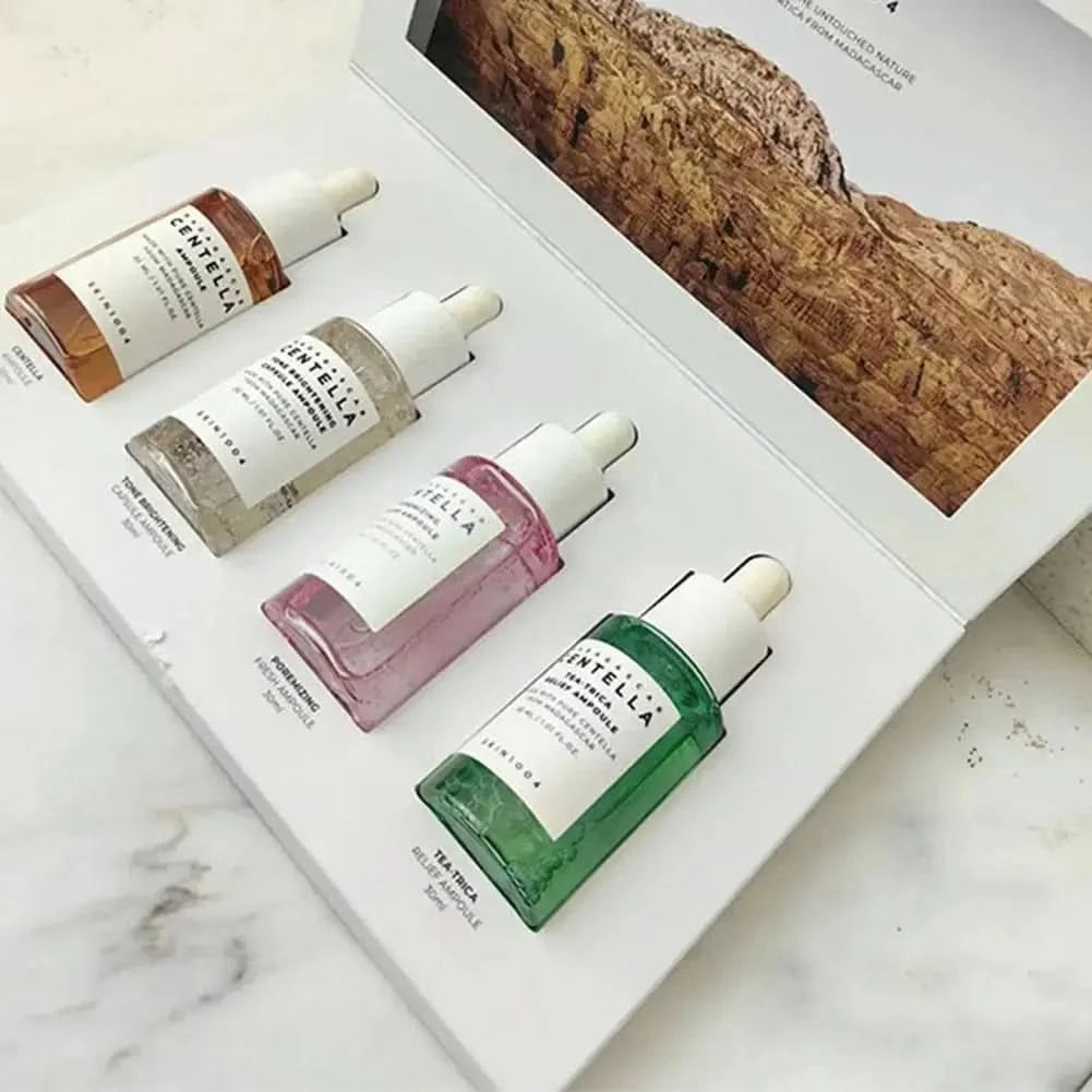 Centella Asiatica Essence Kit Moisturizing Centella Toner Brightening Facial Serum Calming Moisturizing Brightening Face Care Jay Cosmetic