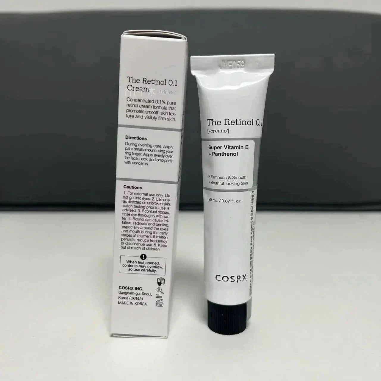 Corée COSRX rétinol 0.1 crème de nuit raffermissant cire légère Anti-rides Anti-âge crème de soirée hydratante 20ml crème d'escargot visage Jay Cosmetic